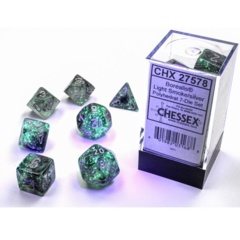 7ct Polyhedral Set - Borealis Luminary Light Smoke w/Silver - CHX27578